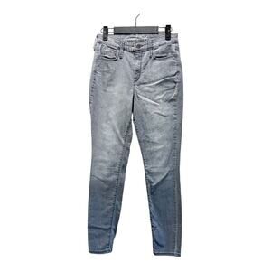Universal Thread High Rise Skinny Jeans Gray Denim Cotton Mid Rise Size 2 26R